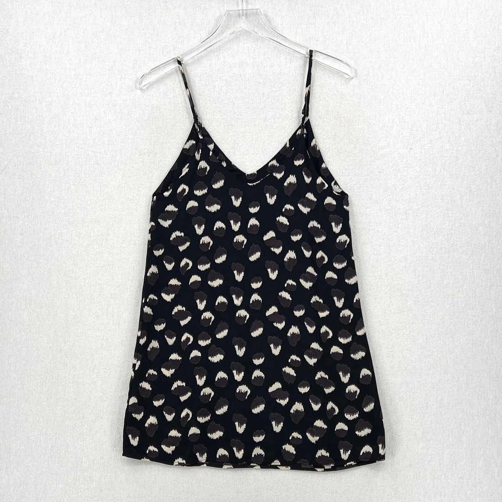 REFORMATION Eli 90s Mini Slip Dress Womens XS Black Gray Wild Child Animal Print - Picture 4 of 16